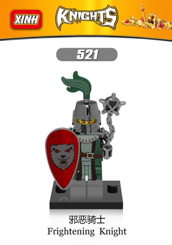 X0148 Medieval Dragon Kingdom Frightening Heroic Knight Action Figure Building Blocks Kids Toys