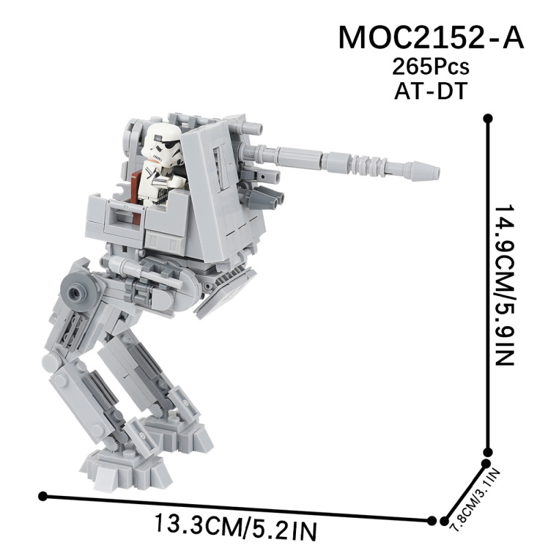 MOC2152  Star Wars Movie series AT-DT Droid Model Building Blocks Bricks Kids Toys for Children Gift MOC Parts