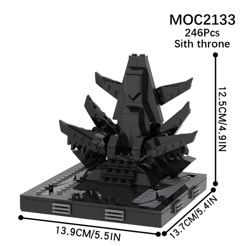 MOC2133 Star Wars Movie serie Sith Throne Model Building Blocks Bricks Kids Toys for Children Gift MOC Parts