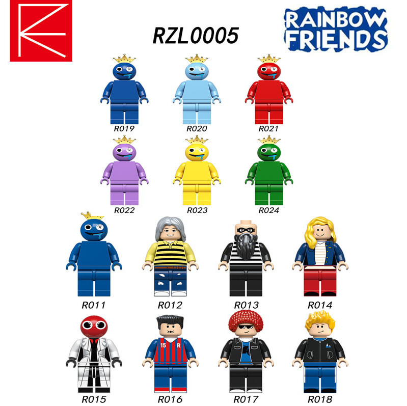 RZL0004 RZL0005 Rainbow Friends Game Action Artificial Figurative Building Blocks Kids Toy