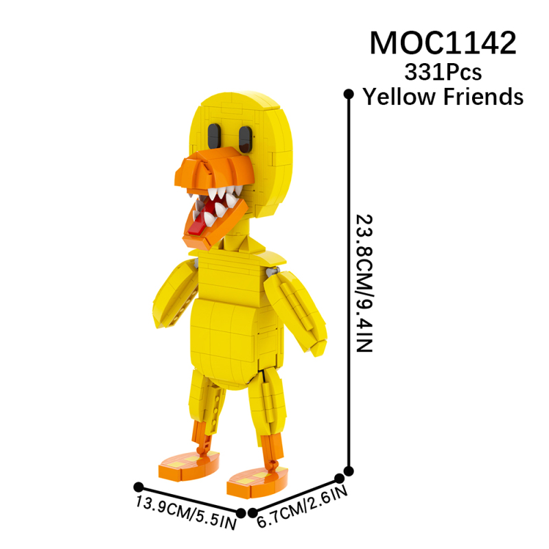 MOC1142 Creativity series Rainbow friend yellow friend Building Blocks Bricks Kids Toys for Children Gift MOC Parts