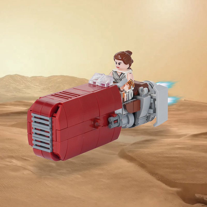 MOC2146 Star Wars Movie series Rey Flying Speeder Model Building Blocks Bricks Kids Toys for Children Gift MOC Parts