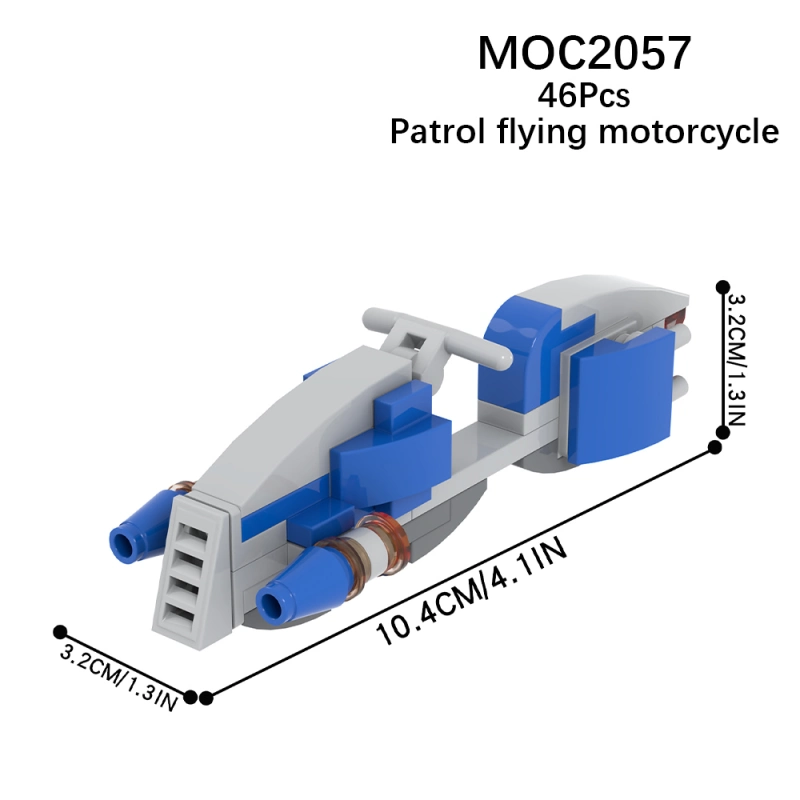 MOC2057 Star Wars Speeder Bike Building Blocks Bricks Kids Toys for Children Gift MOC Parts