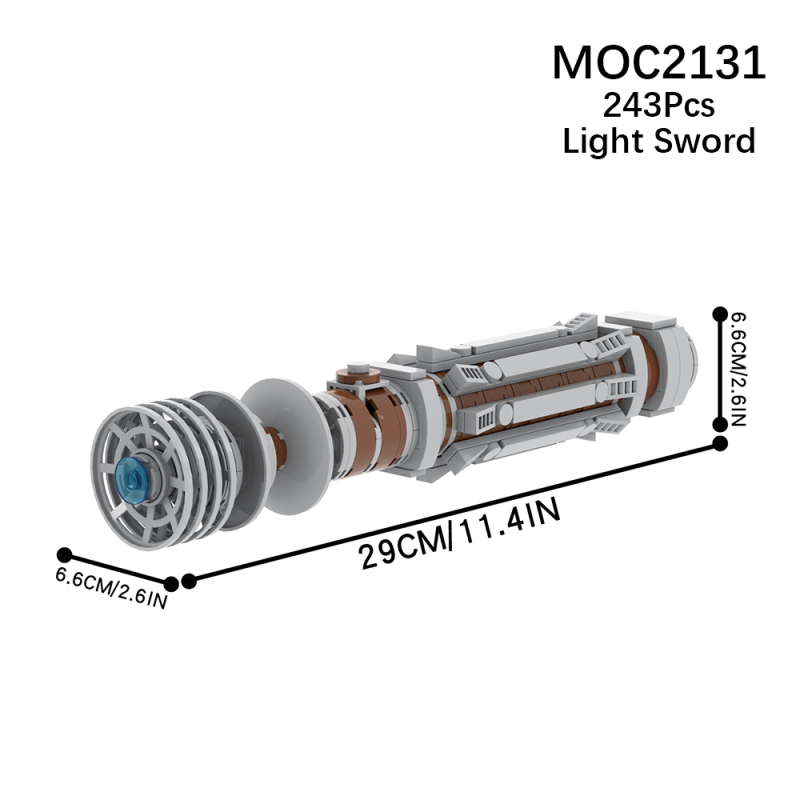 MOC2131 Star Wars Movie serie Leia Lightsaber Weapon Building Blocks Bricks Kids Toys for Children Gift MOC Parts