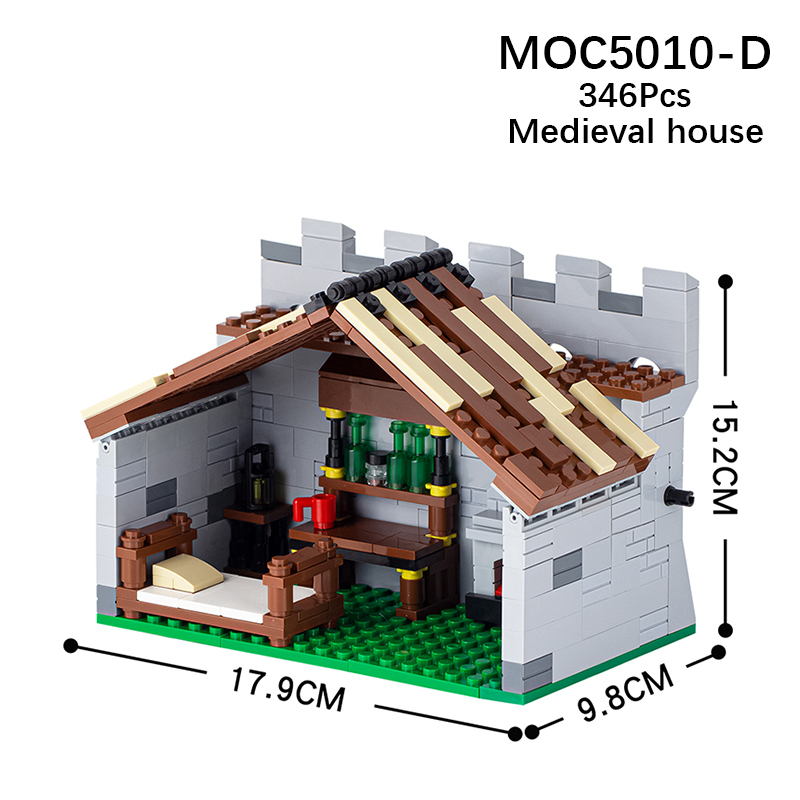 MOC5010 Military Series City Wall Building Blocks Bricks Kids Toys for Children Gift MOC Parts