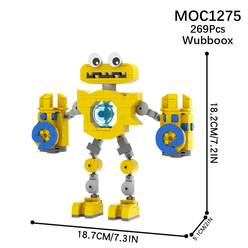 MOC1275 Creativity series My Singing Monsters Game Wubboox Character Building Blocks Bricks Kids Toys for Children Gift MOC Parts