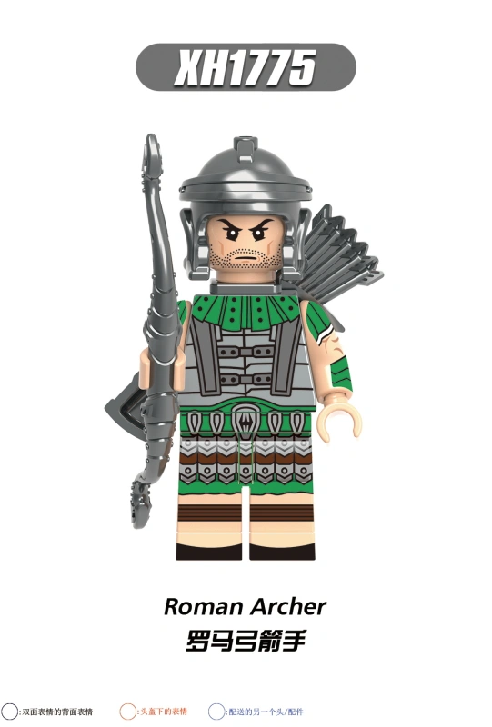 X0320 Medieval Roman Gladiator Signifer Legion Soldier Archer Greece Hoplite Knight Templar Hospital Teutonic Knight  Action Figure Building Blocks Ki