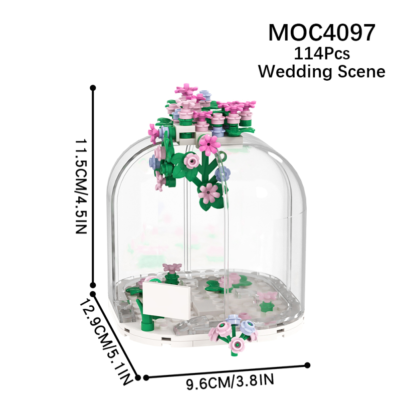 MOC4097 City Series Outdoor Wedding Scene Model Building Blocks Bricks Kids Toys for Children Gift MOC Parts