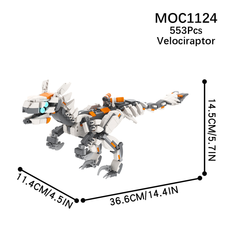 MOC1124 Creativity series Horizon Zero Dawn Velociraptor Building Blocks Bricks Kids Toys for Children Gift MOC Parts