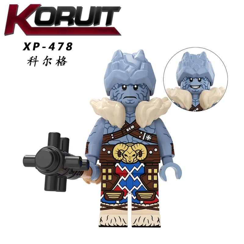 KT1062 Marvel Super Hero Thor Valkyrie Mighty Thor Korg Zeus Gorr Groot Action Figure Building Blocks Kids Toys