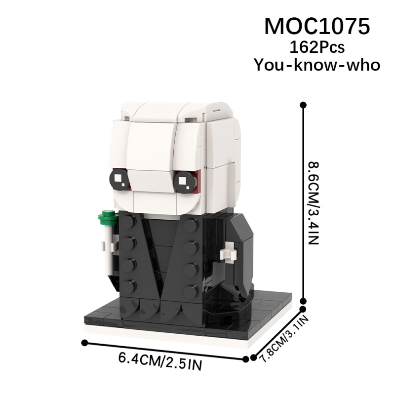 MOC1075 Creativity series Voldemort's Cube Head Boy Building Blocks Bricks Kids Toys for Children Gift MOC Parts