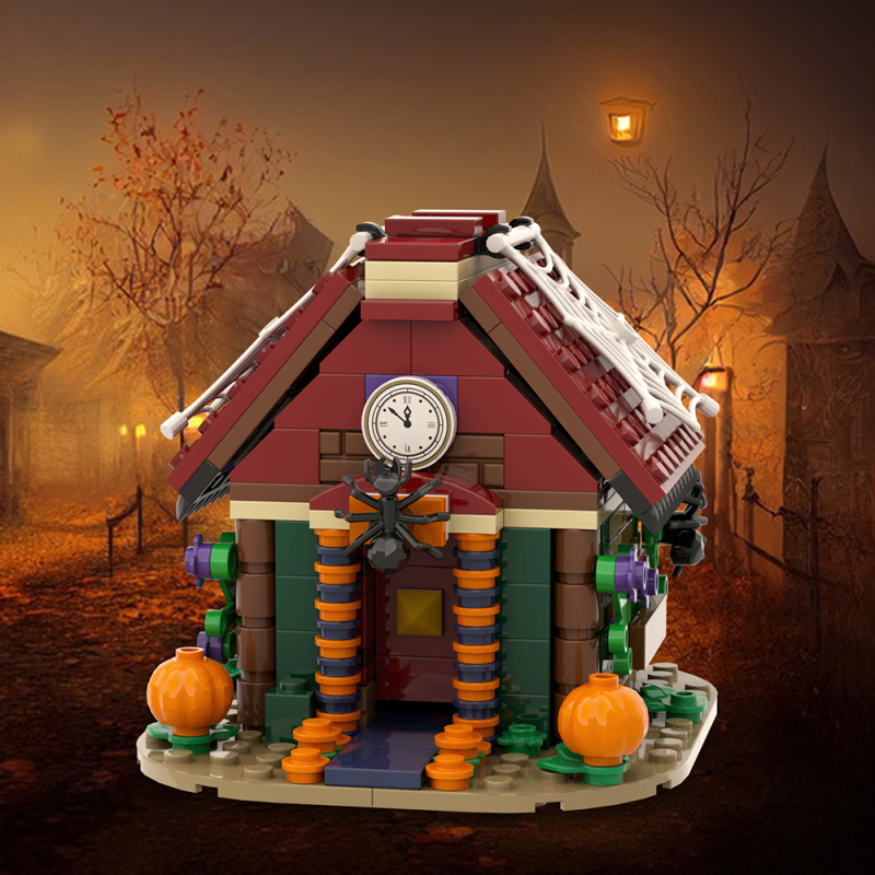 MOC1279 Creativity series Halloween House  Building Blocks Bricks Kids Toys for Children Halloween Gift MOC Parts