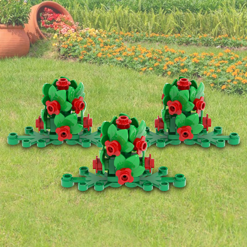 MOC3024 Vines Flower City Street Scene Plants Decoration Building Blocks Bricks Kids Toys for Children Gift MOC Parts