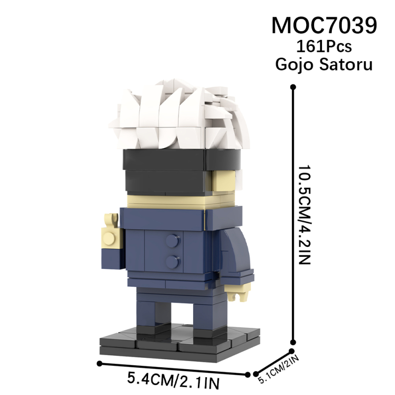 MOC7039 Creativity series Anime Jujutsu Kaisen Gojo Satoru Action Figure Model Building Blocks Bricks Kids Toys for Children Gift MOC Parts