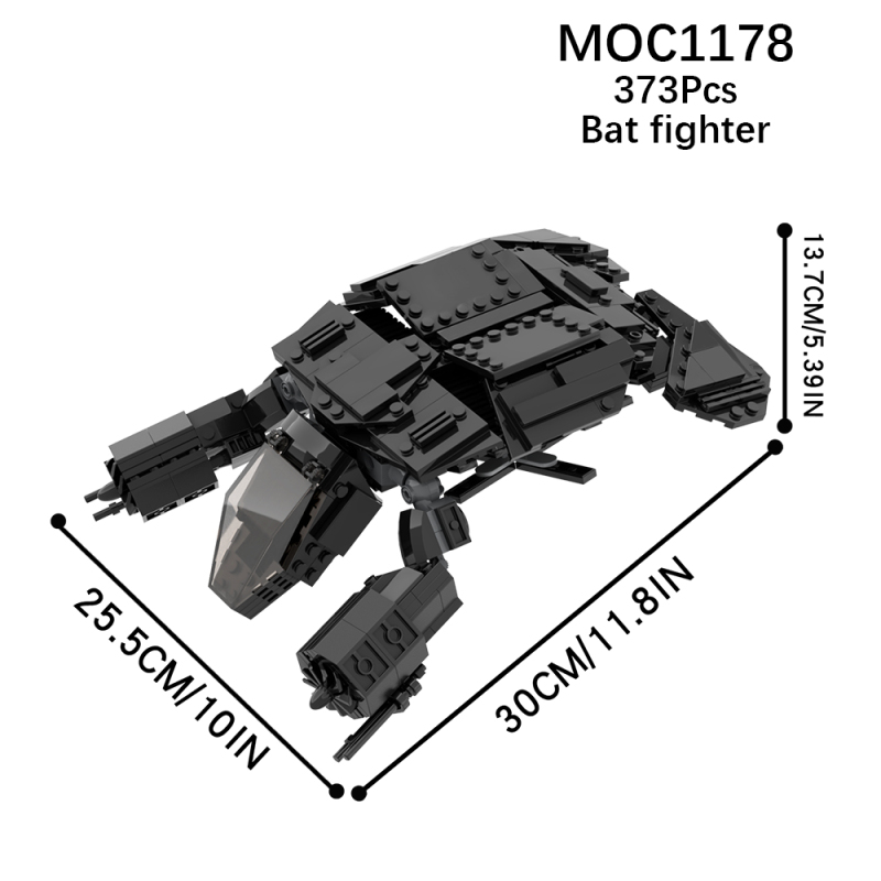 MOC1178 Creativity series DC Batman Batwing Building Blocks Bricks Kids Toys for Children Gift MOC Parts