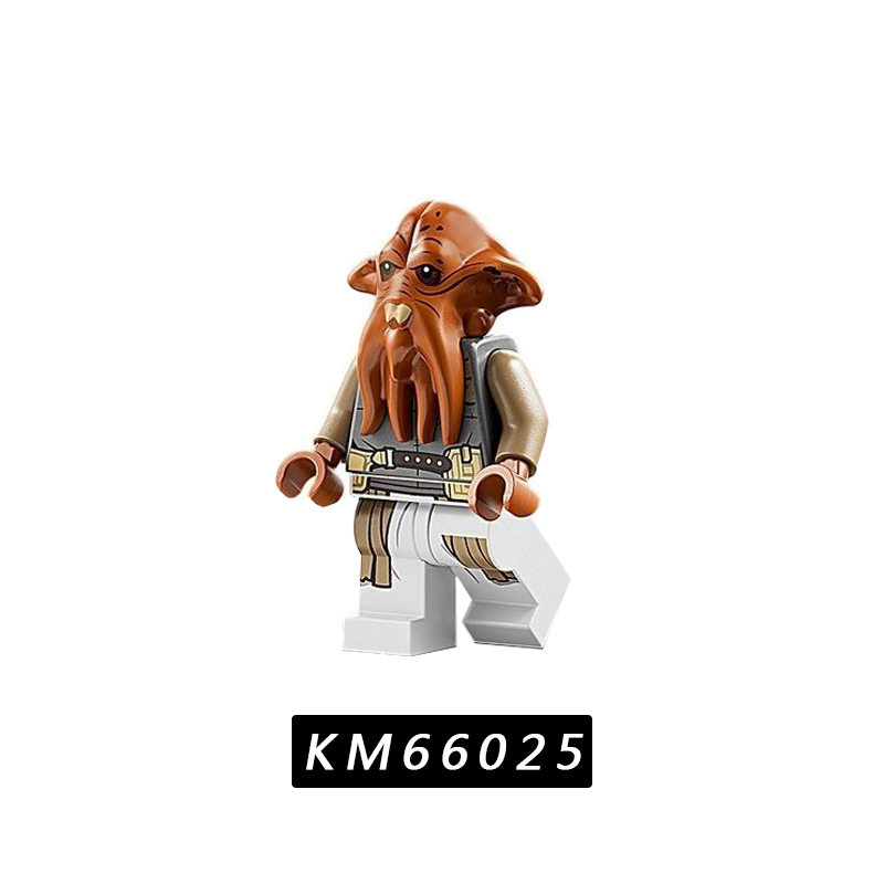 KM66021-KM66028 Star Wars Movie Boba Fett Fennec Shand Bib Fortuna Theelin Dancer Quarren Gamorrean Weequay Bane Action Figure Building Blocks Kids To