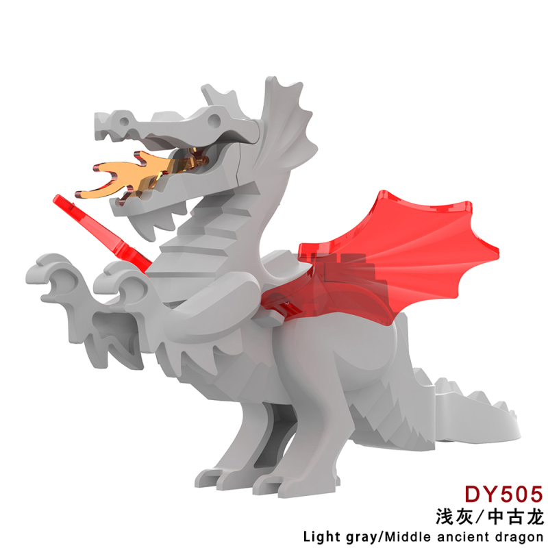 DY505-DY508 Medieval series medium ancient dragon Building Blocks Kids Toys