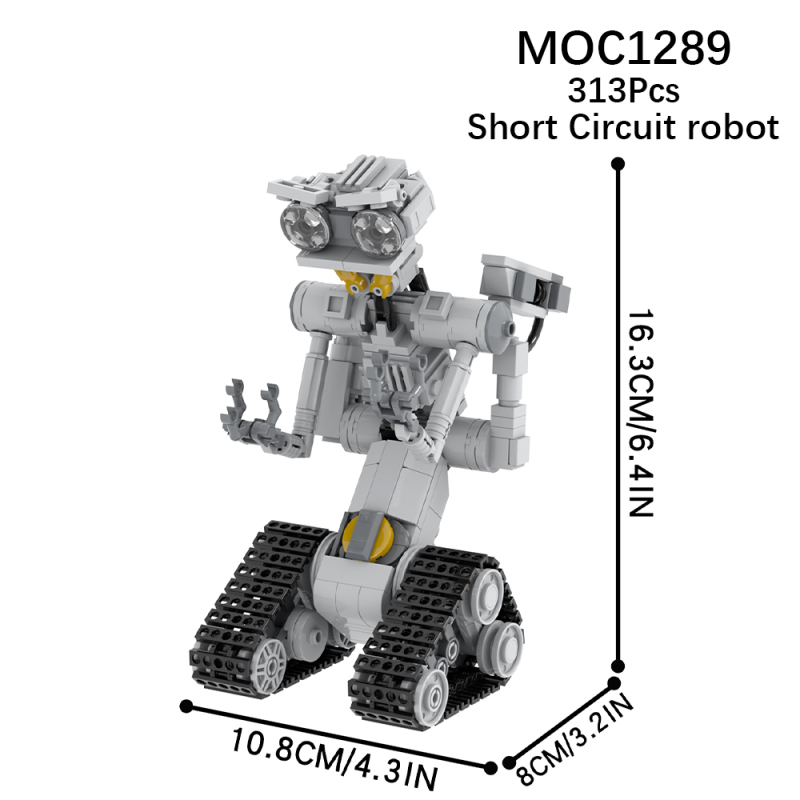 MOC1289 Creativity series Anime Short Circuit robot Model Building Blocks Bricks Kids Toys for Children Gift MOC Parts