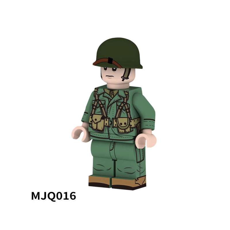 MJQ013-020  Military Soldiers Action Figures Building Blocks Kids Toys