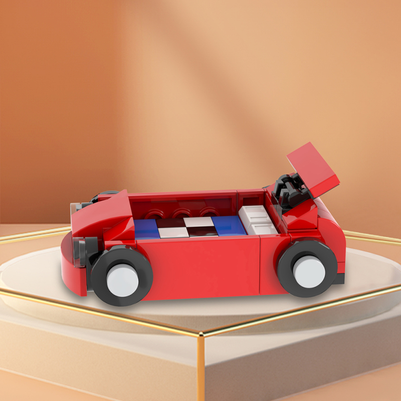 MOC4073 City Series Furniture Racing Bed Buildig Blocks Bricks Kids Toys for Children Gift MOC Parts 