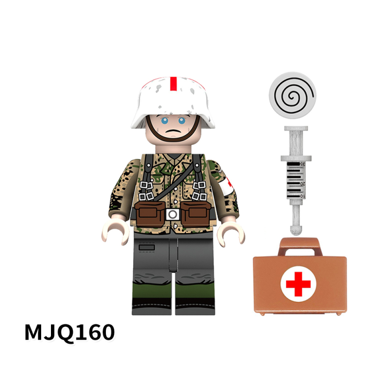 MJQ160 Military Series Medical Soldier Action Figures Building Blocks Kids Toys