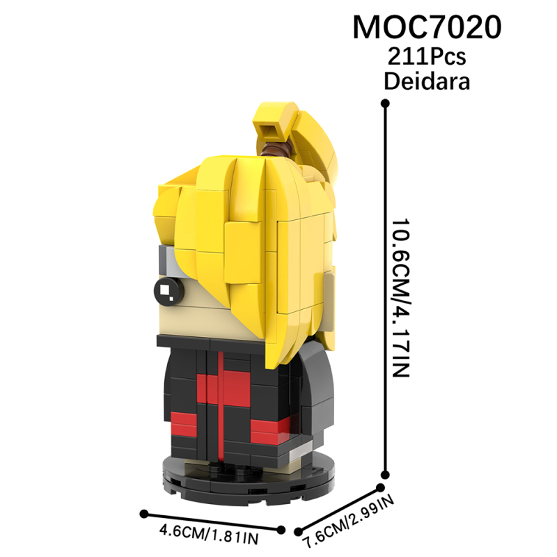 MOC7020 Creativity series Anime NARUTO Deidara Action Figure Model Building Blocks Bricks Kids Toys for Children Gift MOC Parts