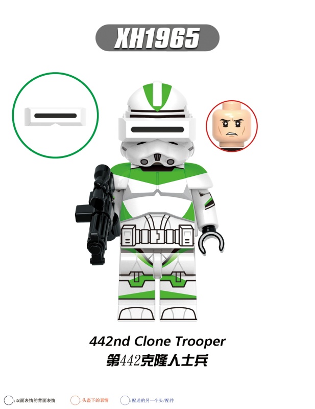 X0344 Star Wars ARC Trooper Echo 442nd Clone Trooper Wolfpack Clone Trooper Comet Medical Clone Trooper 41st Ranger Platoon 187th Legion Clone Trooper Tup Action Figure Building Blocks Kids Toys