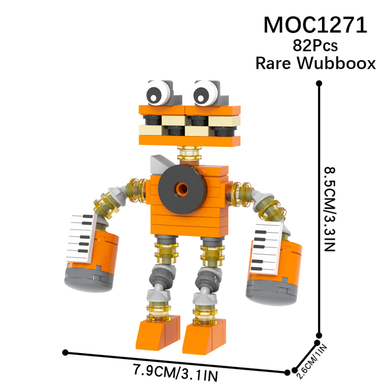 MOC1271 Creativity series My Singing Monsters Game Rare Wubboox Character Building Blocks Bricks Kids Toys for Children Gift MOC Parts
