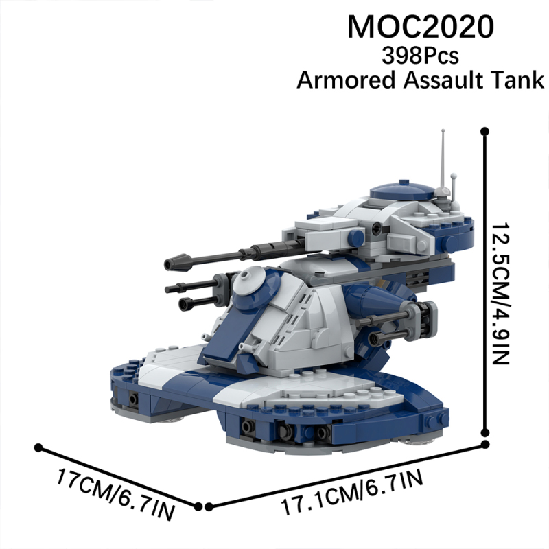 MOC2020 Star Wars Movie series Armored Assault Tank Building Blocks Bricks Kids Toys for Children Gift MOC Parts