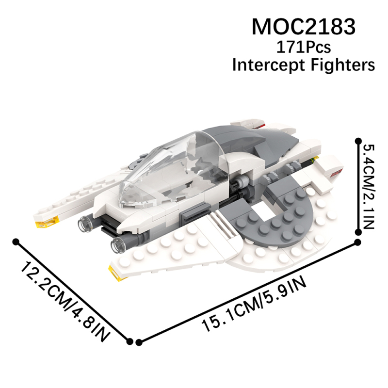 MOC2183 Star Wars Movie series Intercept Fighters Building Blocks Bricks Kids Toys for Children Gift MOC Parts