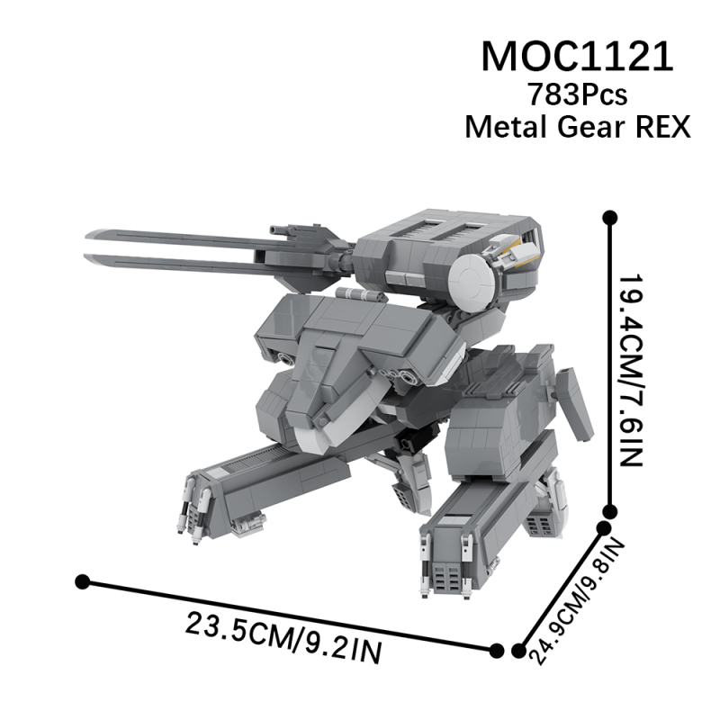 MOC1121 Creativity series Metal Gear Solid Metal Gear REX Building Blocks Bricks Kids Toys for Children Gift MOC Parts