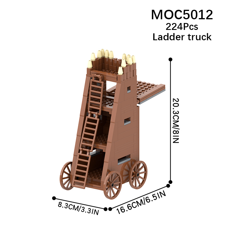 MOC5012 Military Series Ladder Car    Building Blocks Bricks Kids Toys for Children Gift MOC Parts