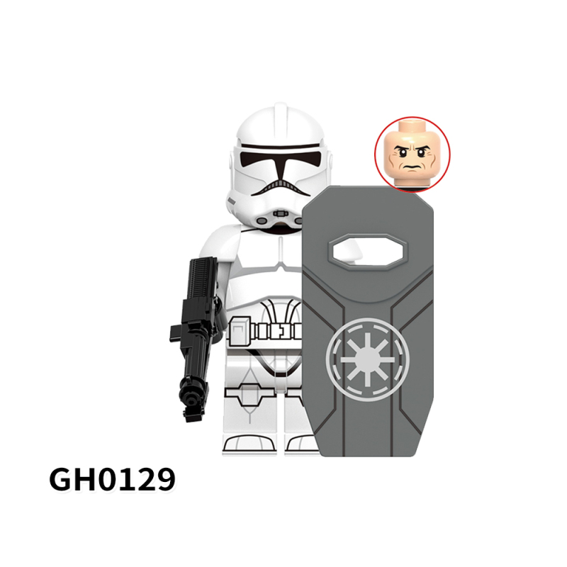 G0117 Star Wars movies Wrecker Hunter Wilco Trooper Cody Thorn Commander Bly Fox Captain Vaughn Action Figures Building Blocks Kids Toys