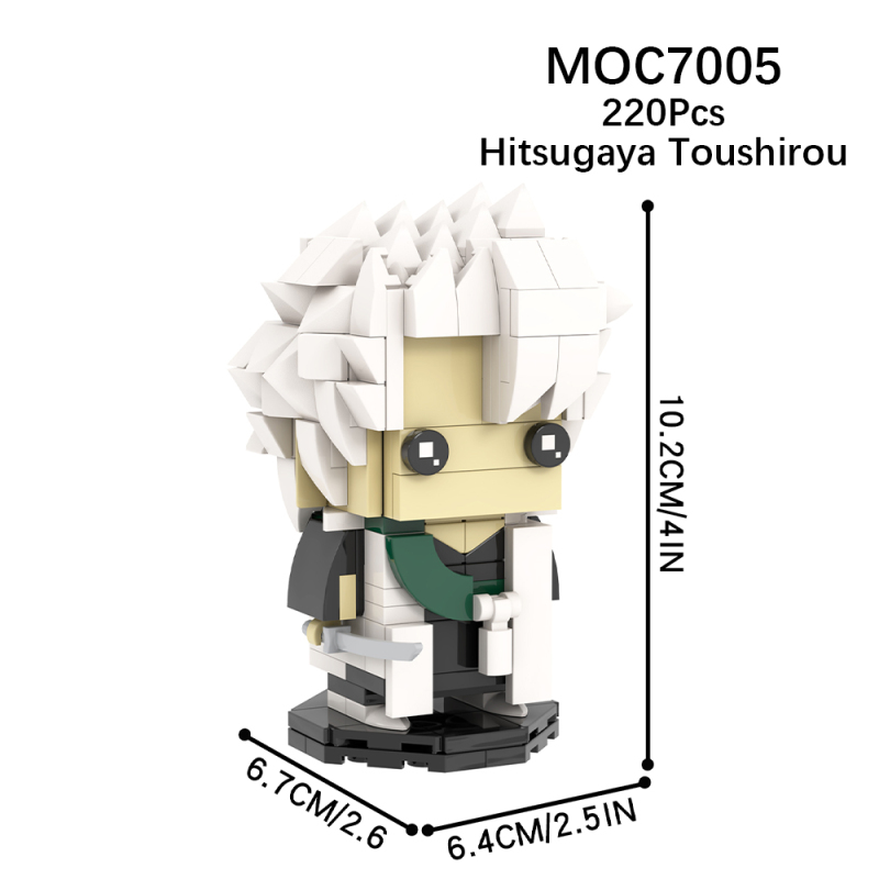 MOC7005 Creativity series BLEACH Anime Hitsugaya Toushirou Action Figure Model Building Blocks Bricks Kids Toys for Children Gift MOC Parts