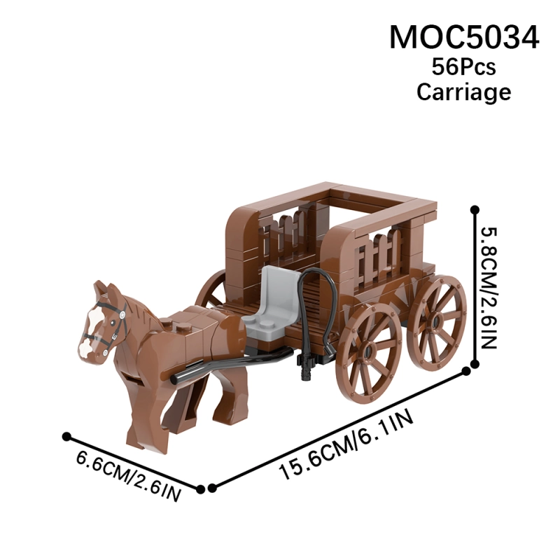 MOC5034 Military Series Carriage Building Blocks Bricks Kids Toys for Children Gift MOC Parts