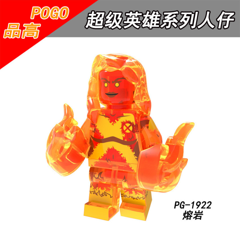 PG8219  Marvel superhero Poison Wolf Secret guest the moon and the stars lava Heart Demon Mister Negative Spirit Spider Man  Action Figures Birthday Gifts Building Blocks Kids Toys