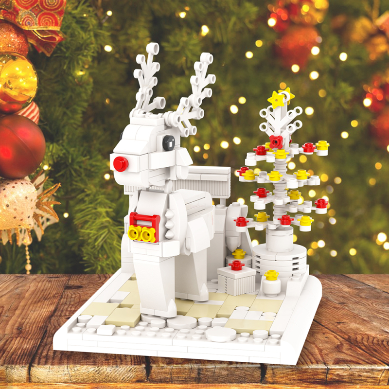 MOC1097 Creativity series Christmas Elk Scene Building Blocks Bricks Kids Toys for Children Gift MOC Parts