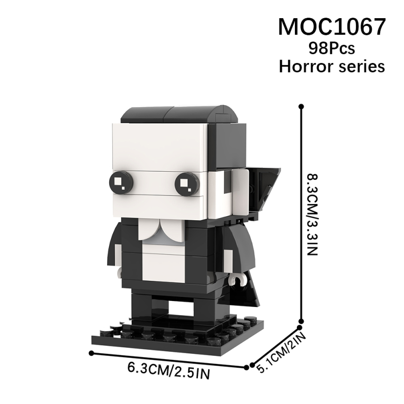 MOC1067 Horror Series Dracula Action Figure Building Blocks Bricks Kids Toys for Children Gift MOC Parts