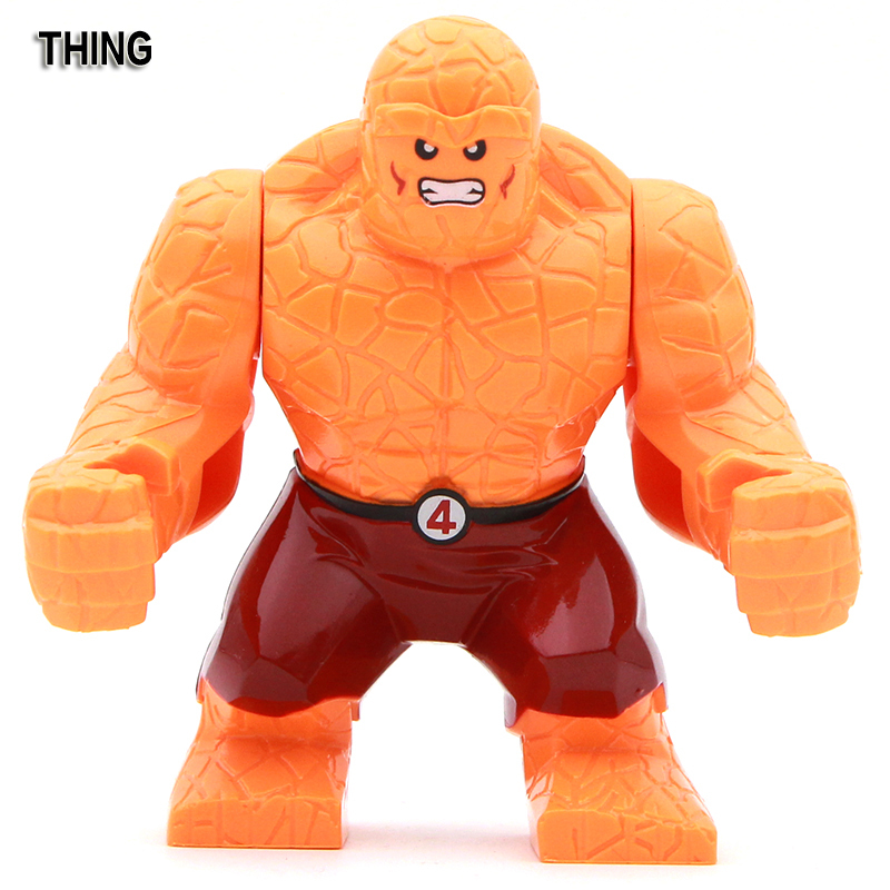 Decool0155 Marvel Movie Thing Action Figures Big Figure Birthday Gifts Building Blocks Kids Toys