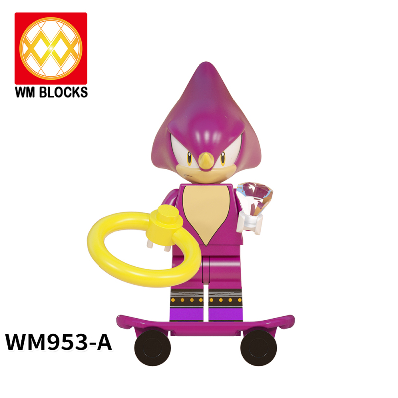 WM6088-A Game Series Sonic Jet Metal Sonic Sticks Nack The Weasel Bark The Polar Bear Chaos Espio Infinitto Action Figure Building Blocks Kids Toys