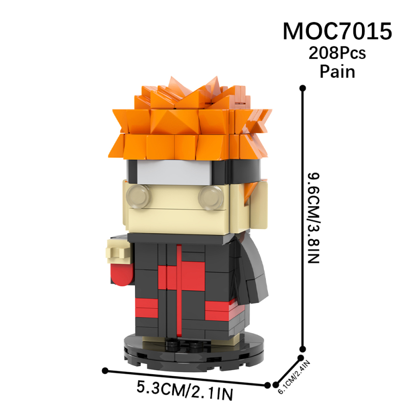 MOC7015 Creativity series Anime NARUTO Pain Action Figure Model Building Blocks Bricks Kids Toys for Children Gift MOC Parts