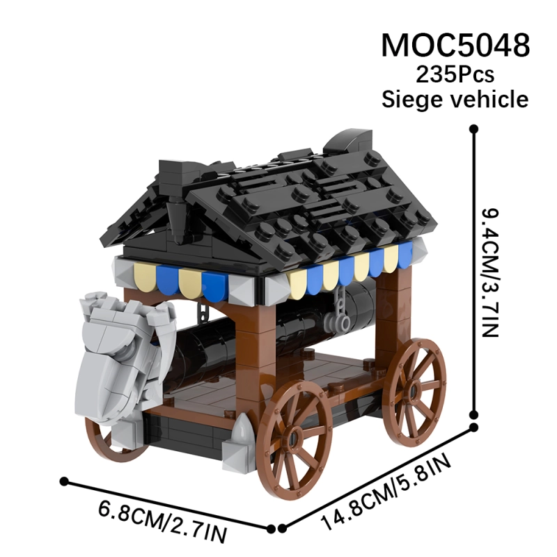 MOC5048 Military Series Siege Vehicle Building Blocks Bricks Kids Toys for Children Gift MOC Parts