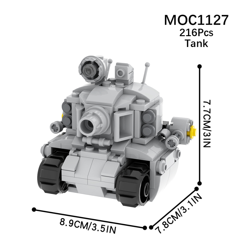 MOC1127 Creativity series Metal Slug tank Building Blocks Bricks Kids Toys for Children Gift MOC Parts