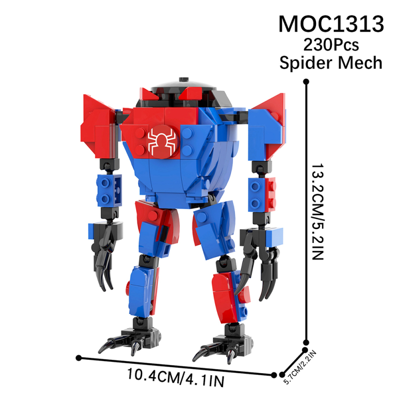 MOC1313 Creativity series Marvel Peni Parker ＆SP//dr Model Building Blocks Bricks Kids Toys for Children Gift MOC Parts