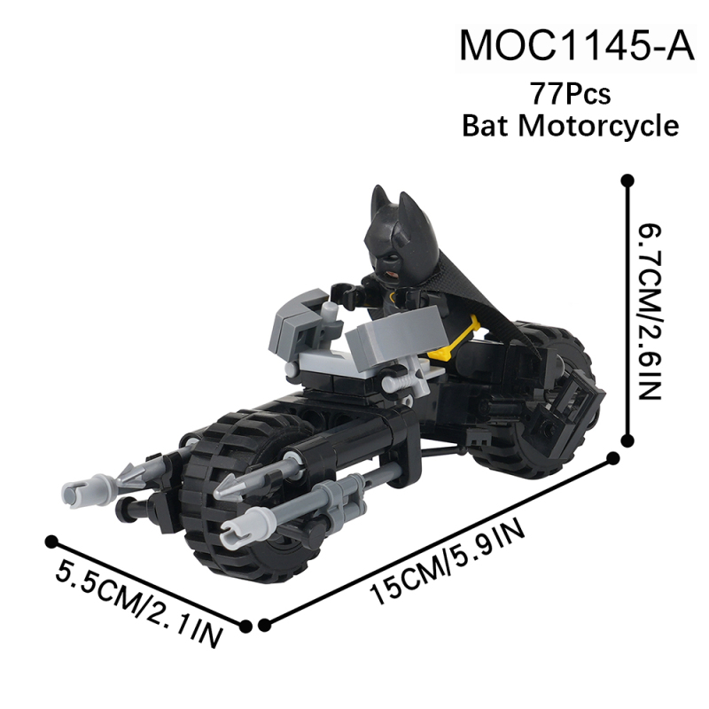 MOC1145 DC Batman Batmobile Building Blocks Bricks Kids Toys for Children Gift MOC Parts