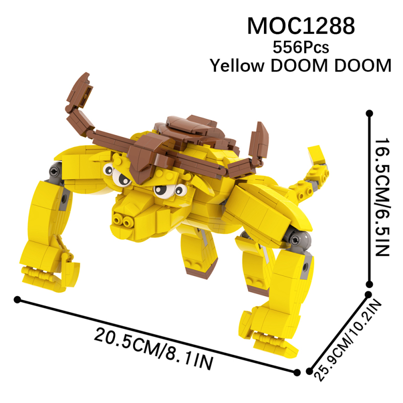 MOC1288 Creativity series Horror Game Garten of BanBan Character Model Building Blocks Bricks Kids Toys for Children Gift MOC Parts