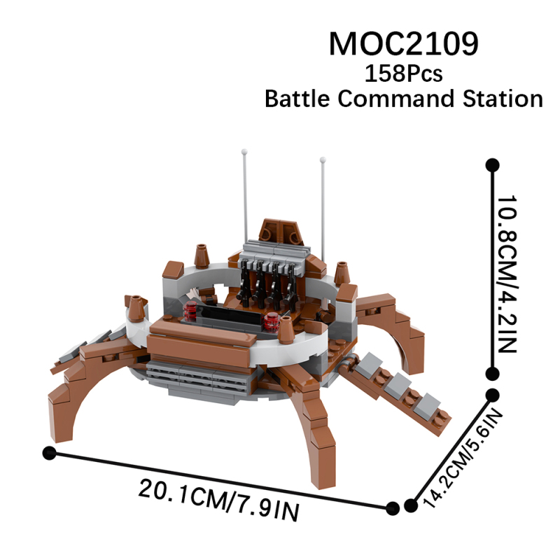 MOC2109 Star Wars Series Battle Droid Operational Control Station Building Blocks Bricks Kids Toys for Children Gift MOC Parts