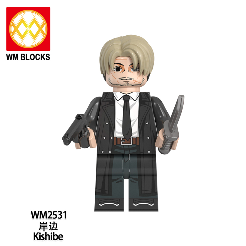 WM6159 Anime Chainsaw Man Denji Pochita Makima Samurai Sword Hayakawa Aki Power Mitaka Asa Action Figure Building Blocks Kids Toys