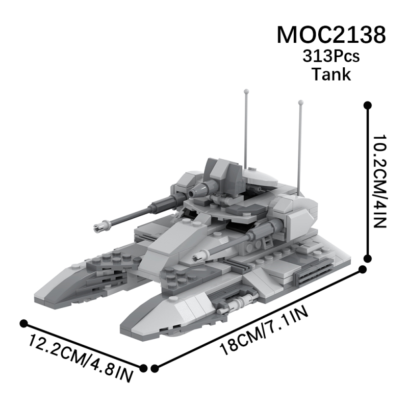 MOC2138 Star Wars Movie series Republic anti-gravity tank Model Building Blocks Bricks Kids Toys for Children Gift MOC Parts