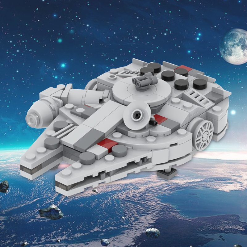 MOC2125 Star Wars Movie serie Mini Millennium Falcon spaceship Building Blocks Bricks Kids Toys for Children Gift MOC Parts